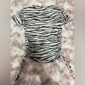 Forever 21 Zebra Print Top